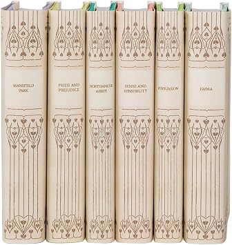 Juniper Books Jane Austen Book Set | Books & Covers Included Vellum Neutral, Standard