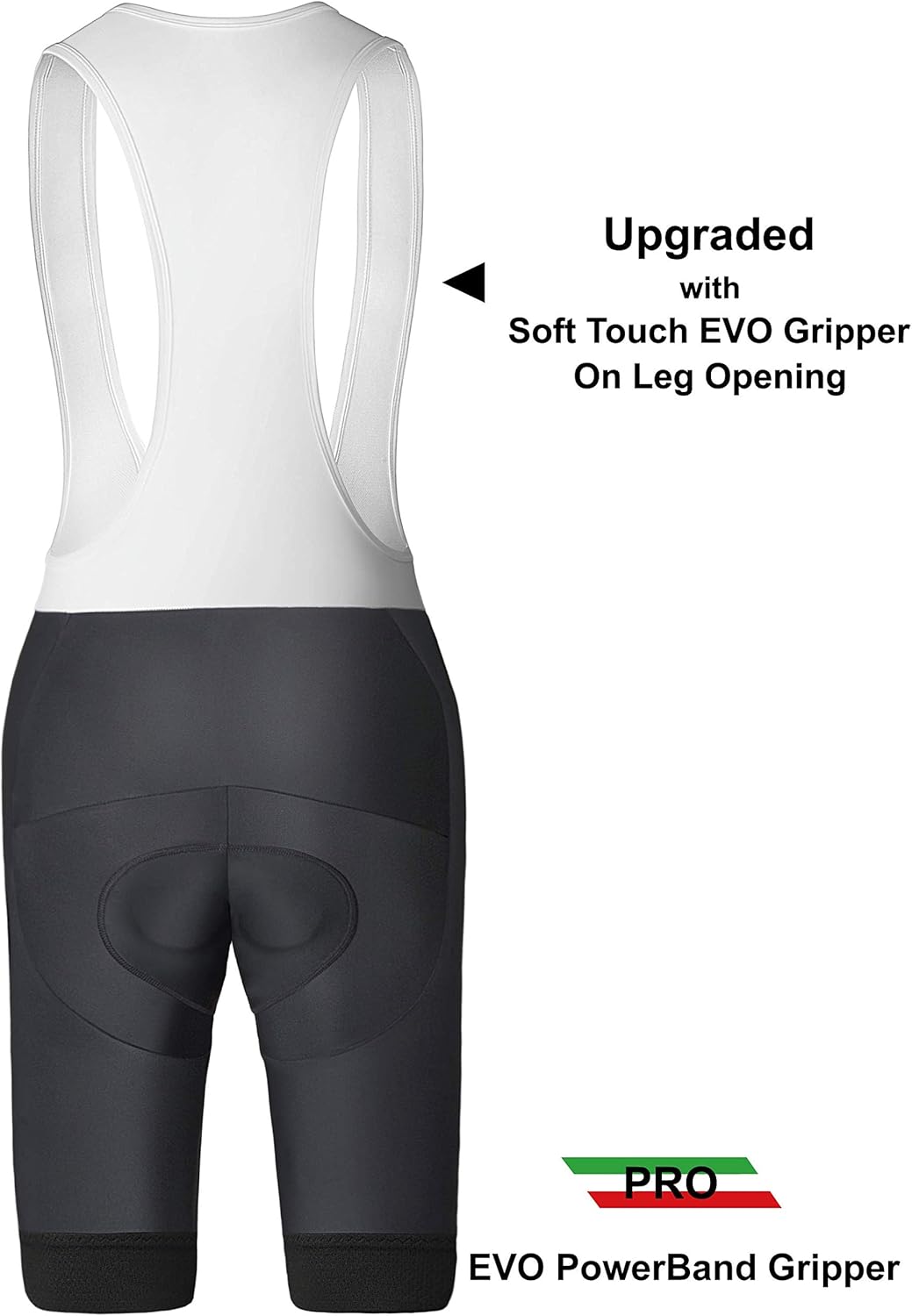 Bike Bibs InPro Sports Mens Race Compression Cycling Bibs Shorts Padded