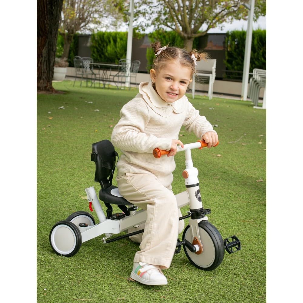 Interbaby Norby: 5 in 1 Dreirad und Laufrad mit Verdeck, 1 bis 5 Jahre