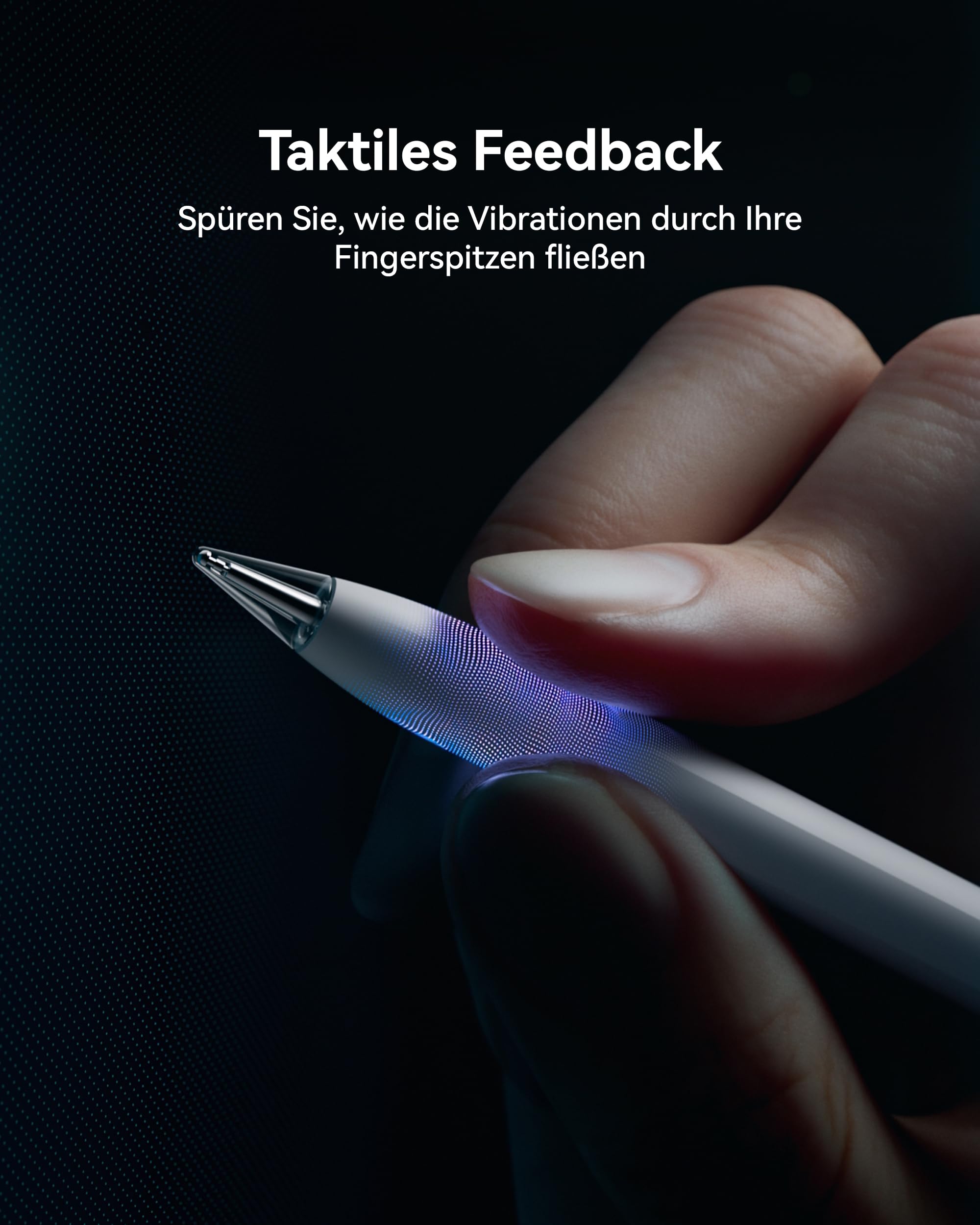 HUAWEI M-Pencil Pro, Stiftstift mit DREI Stiftspitzen, Weiß | Magnetische drahtlose Kopplung und Aufladung, Taktile Rückmeldung, Über 10.000 Druckempfindlichkeitsstufen
