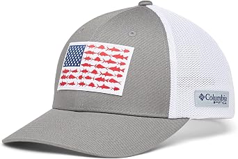 Columbia Unisex PFG Fish Flag Mesh Ball Cap