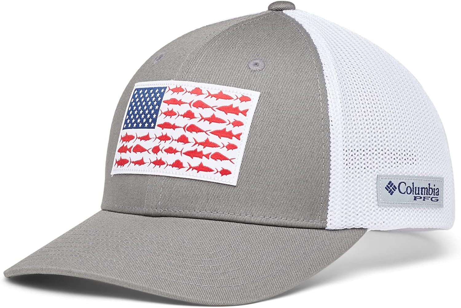 Columbia PFG Fish Flag Mesh Ball Cap