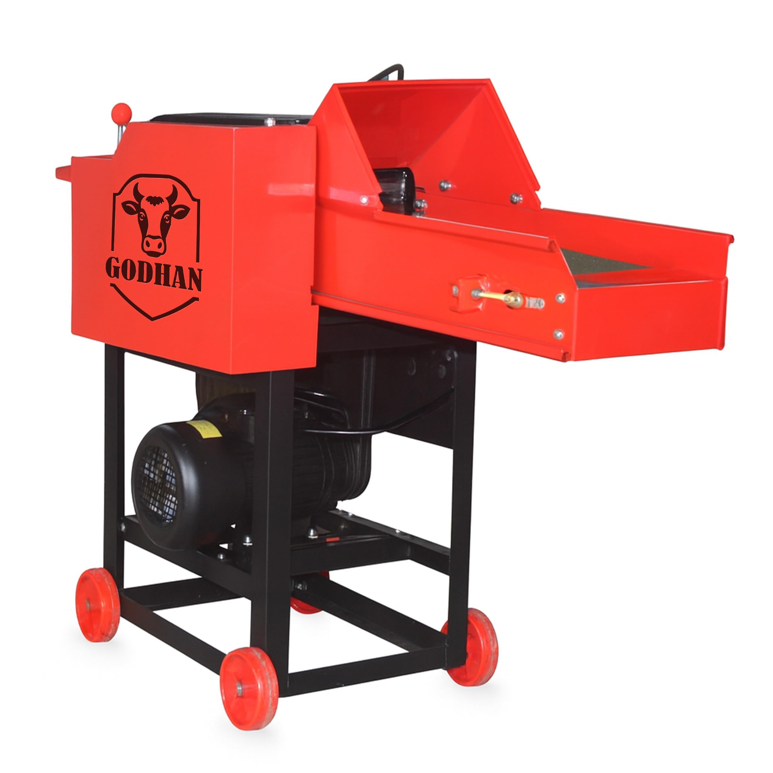 Godhan Pro Chaff Cutter | Kutti Machine | 6 Month Warranty on Electric Motor ONLY | Heavy Duty | Shredder | 3 HP, 2880 RPM | Chaff Cutter-image-4