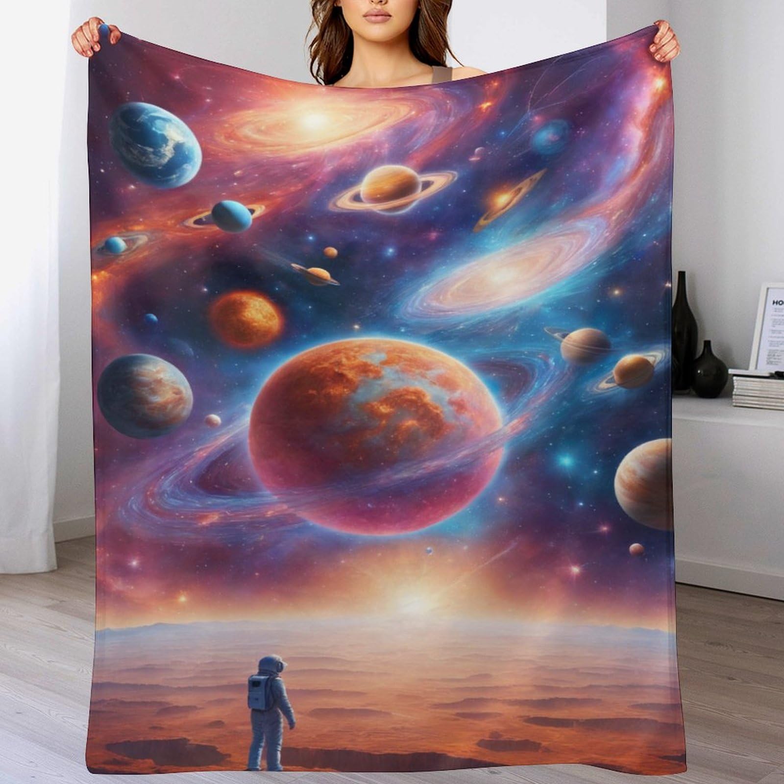 Couverture planète polaire pour vos soirées cocooning et moments de détente au salon