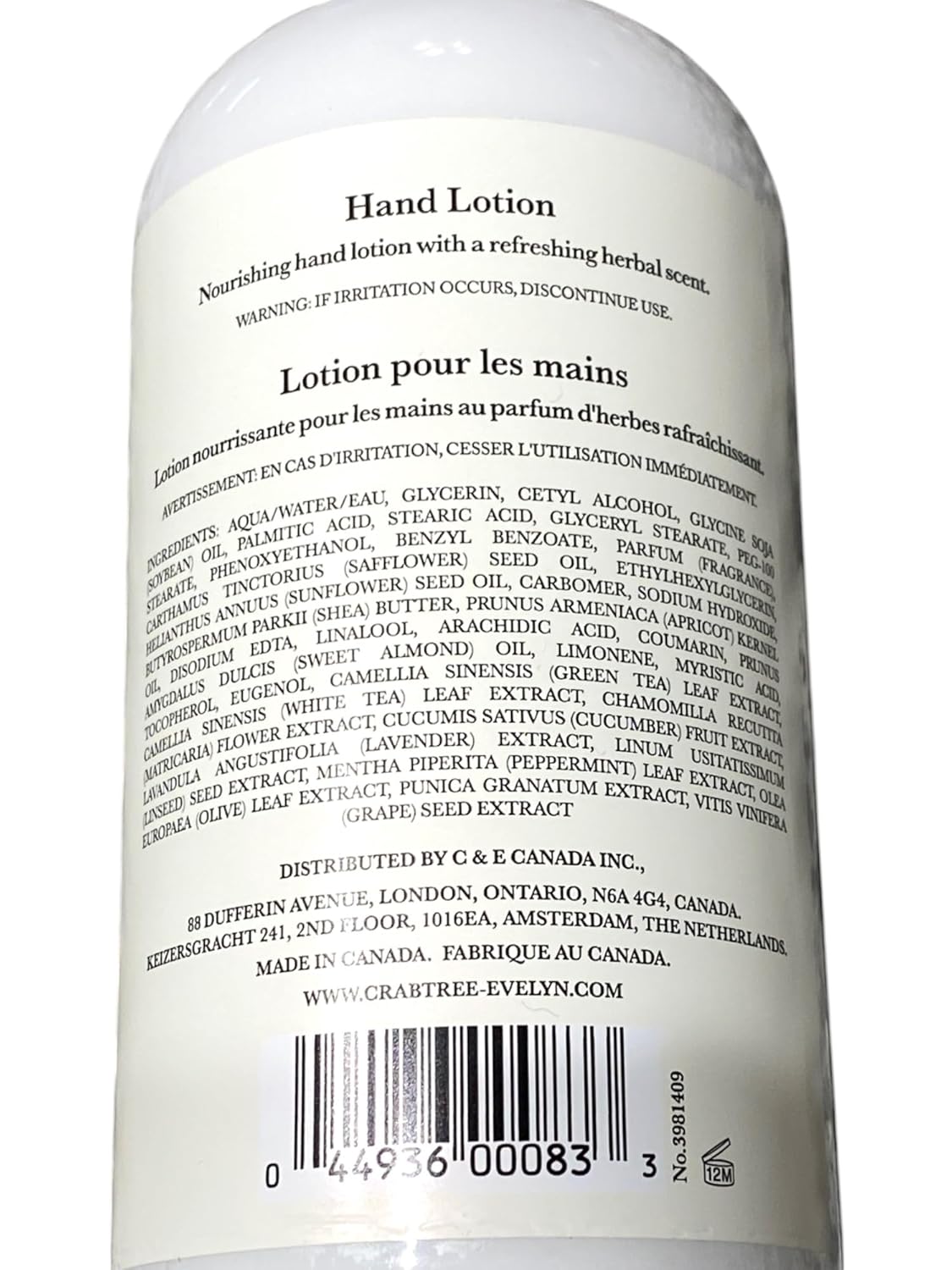 Crabtree & Evelyn Gardeners Hand and Body Lotion 16.9 fl oz