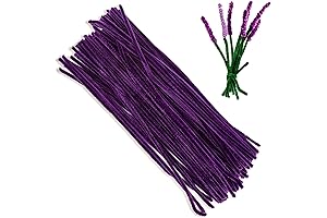 100 Pieces Lavender Pipe Cleaners