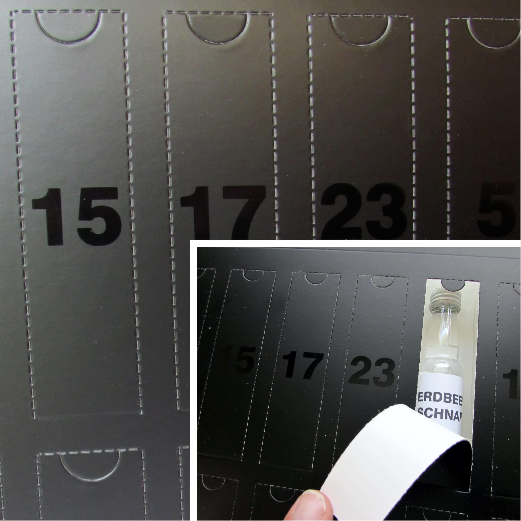 Schnaps Adventskalender in edler Geschenkbox exklusiv von scotchbar – 24 hochwertige Schnäpse