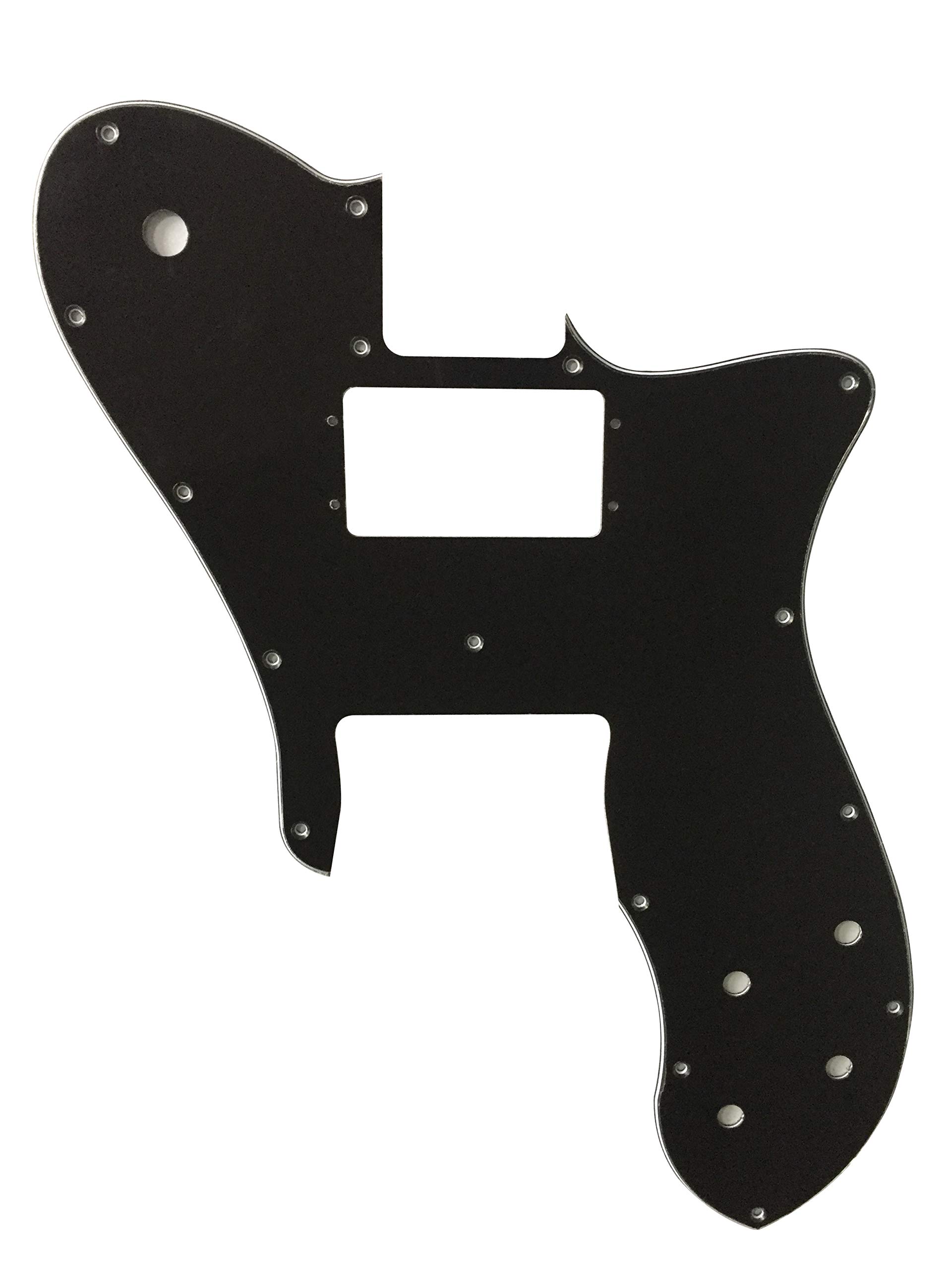 Custom Guitar Pickguard For 72 Telecaster Re-lssue Wide Range Style (3 Ply Black)