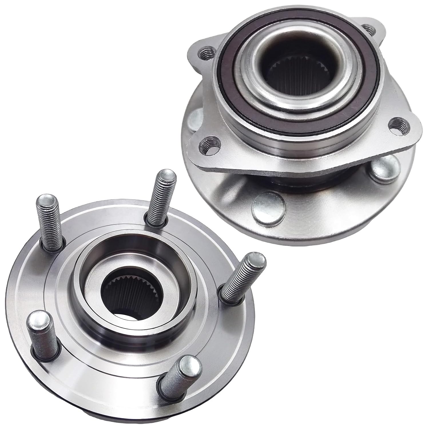513263 Front Wheel Bearing and Hub Assembly for Chrysler 200 2011-2014, Sebring/Cirrus 2007-2010, Dodge Avenger 2008-2014 w/ABS 5 Lugs 2 Pack