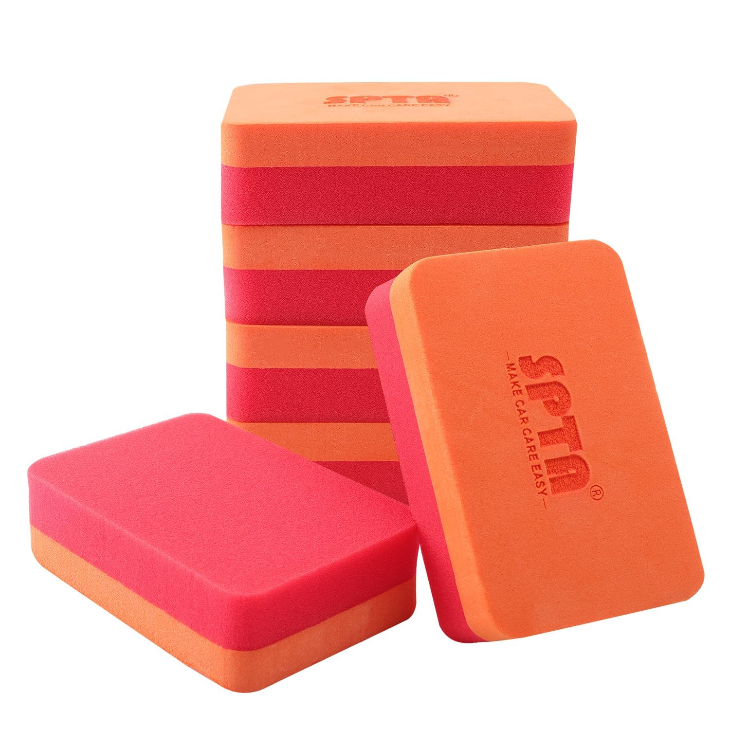 SPTA Coating Applicator, 6 Stück Applikatorschwämme Handpolierschwamm, langlebig Applikator, Professionelle Wax Applikator Schwamm, Ideal zum Auftragen jeder Autopflege und Keramikbeschichtung