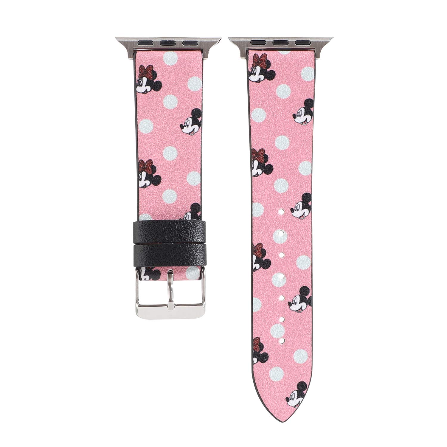 Cartoon Leather Bands Strap Girls Boys Lovely Replacement Wristband Bracelet Compatible with Apple Watch Ultra, Series 8 7, Series 6 5 4 SE, Series 3 2 1