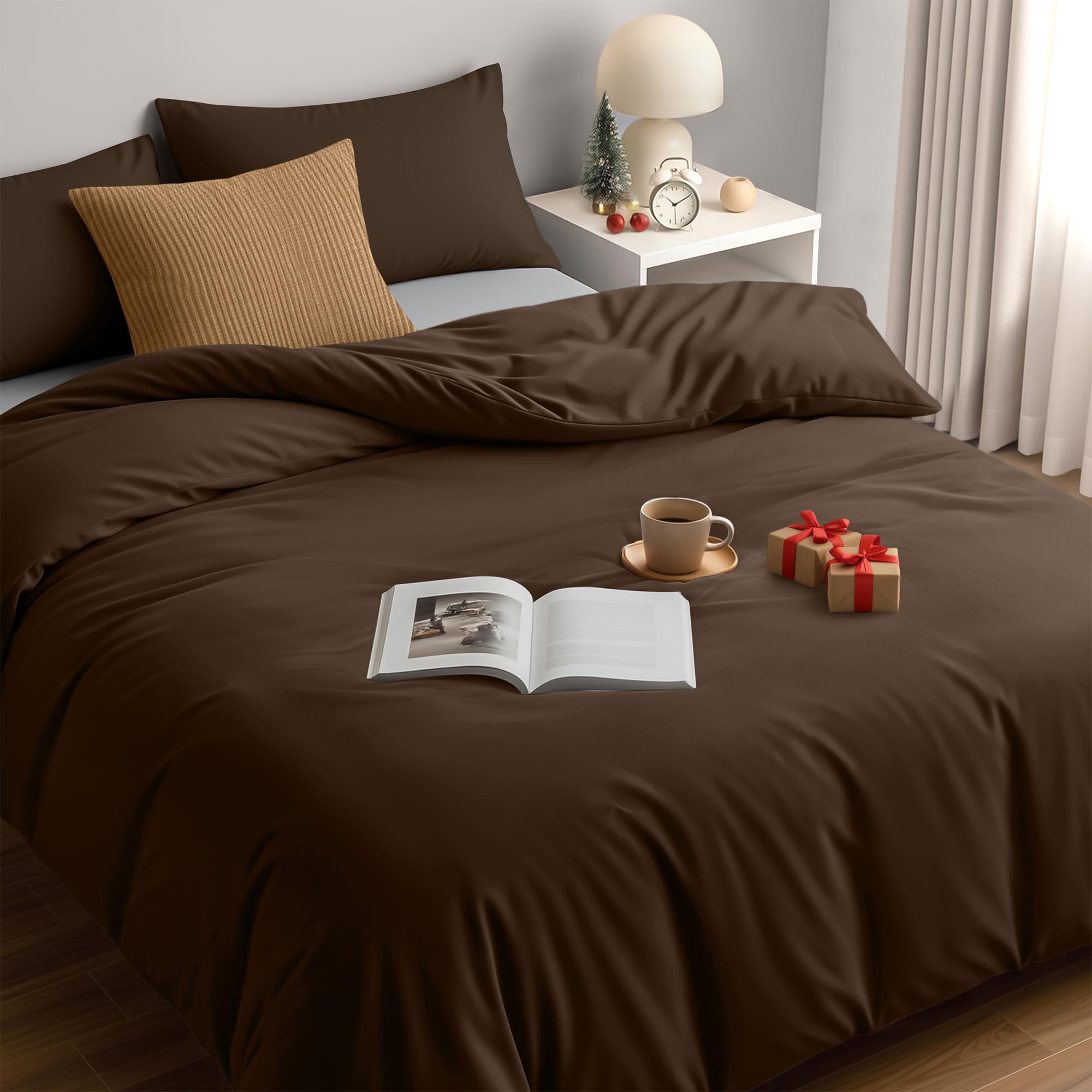 Utopia Bedding Funda Nordica Cama 180 - Microfibra Juego de Funda Nordica 240x260 cm y 2 Fundas de Almohada 65x65 cm (Blanco) — view 70
