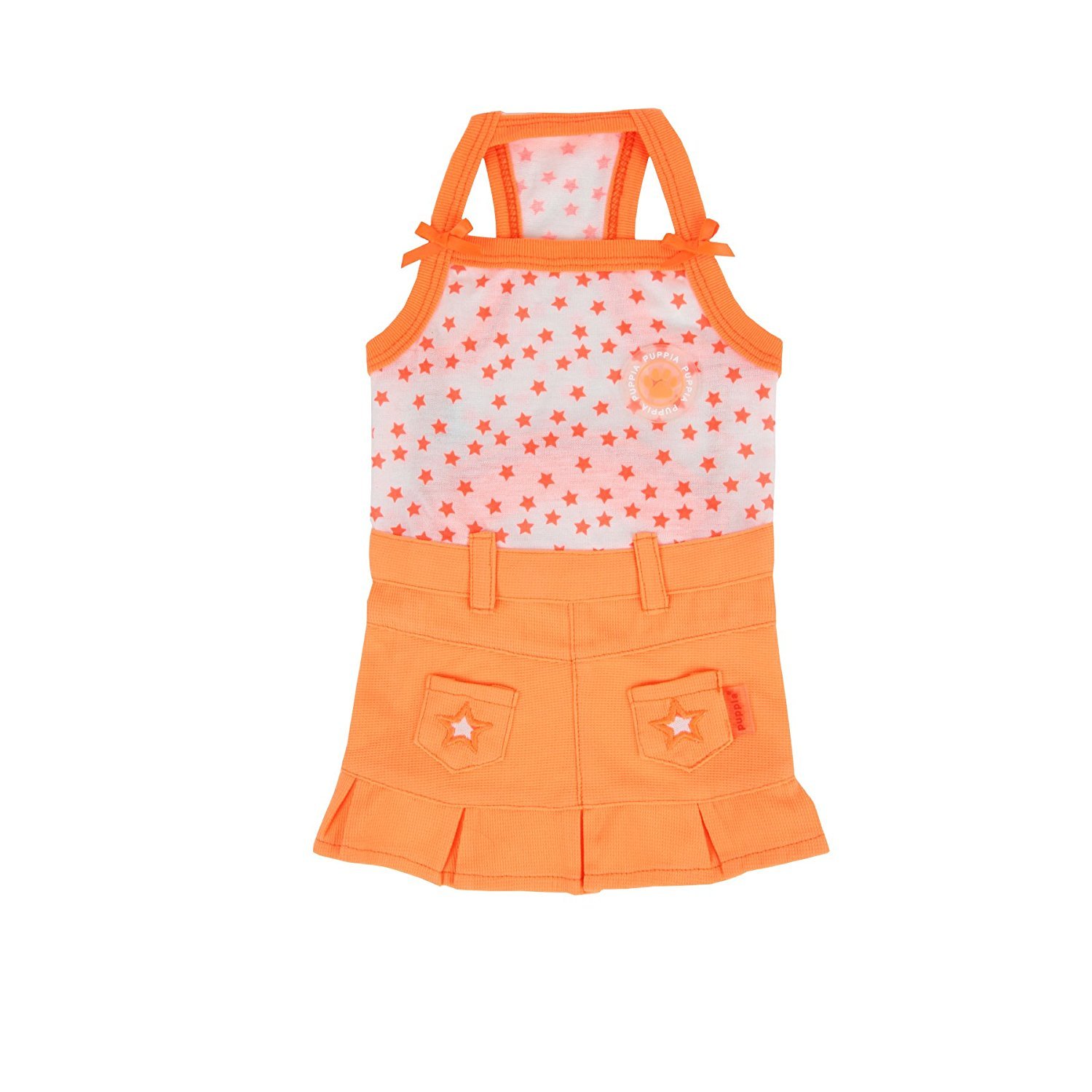 Robe pour chien Puppia Taffy orange grand modèle sans manches confort