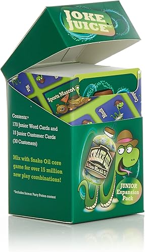 SNAKE OIL - Juego de fiesta The Silly Selling - Divertidos juegos de cartas para grupos de 3 a 10 jugadores - Actividad de viaje divertida para disponible en Yaxa Colombia