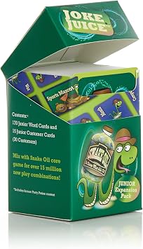 SNAKE OIL Joke Juice Expansion Pack, Junior Card Game, 170 Word Cards