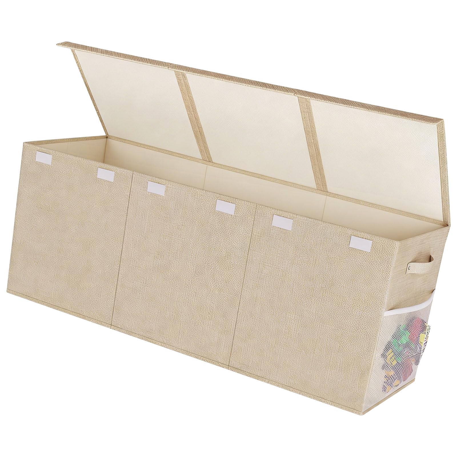 Xinsheinelry Extra Big Fabric Storage Holder Bin for Boys and Girls Having Web Pockets and Sturdy Construction Holder Box Bedroom Organization Storage