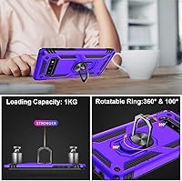 Vista 5 de LUMARKE Funda para Galaxy S10+ Plus, pasa 16 pies, probada en caídas con anillo magnético y soporte, compatible con soporte de montaje de automóvil