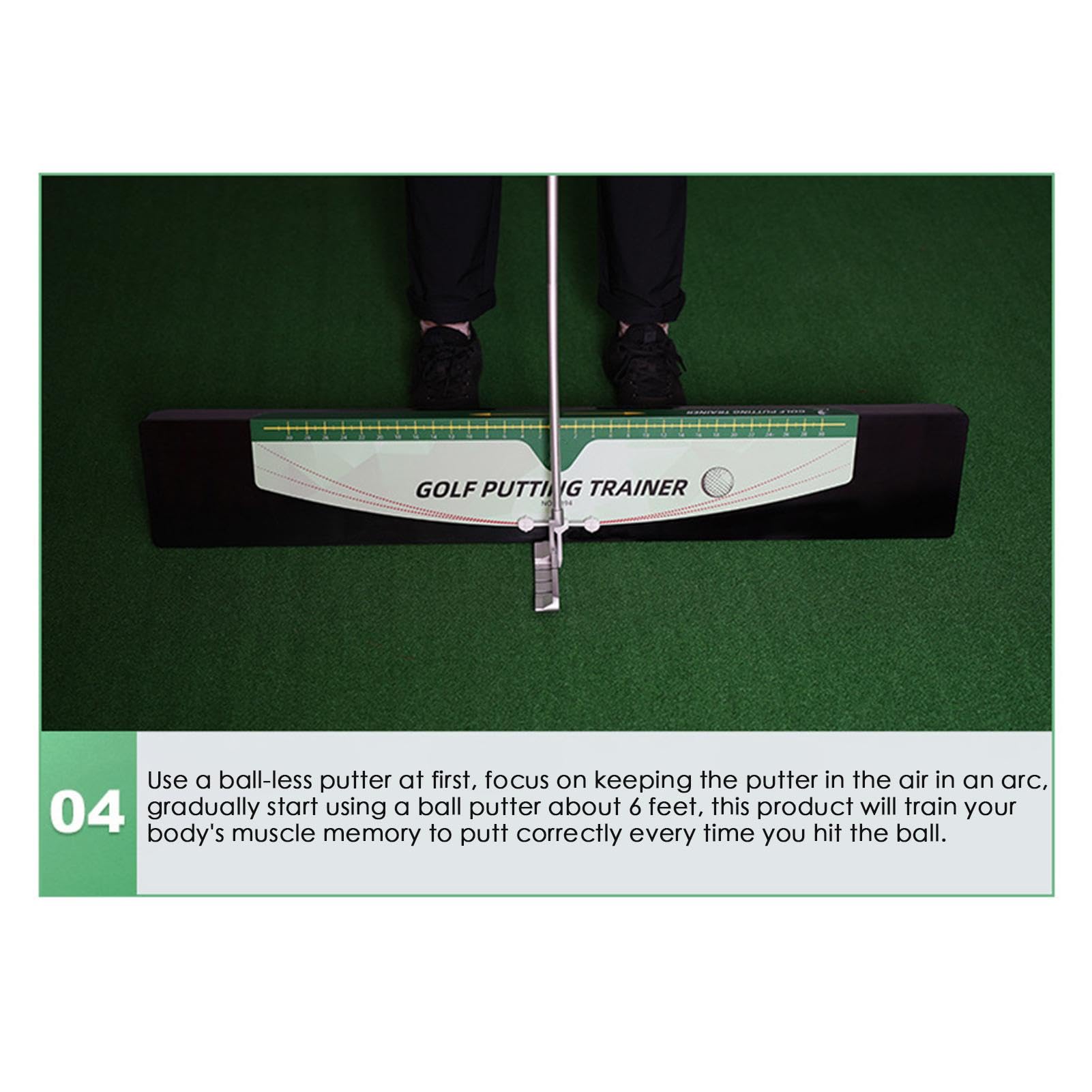 Ayuda para el Entrenamiento de Golf, Entrenador de Putt de Golf Poner | Corrección de putt de golf para corrección de postura, ayudas para el entrenam