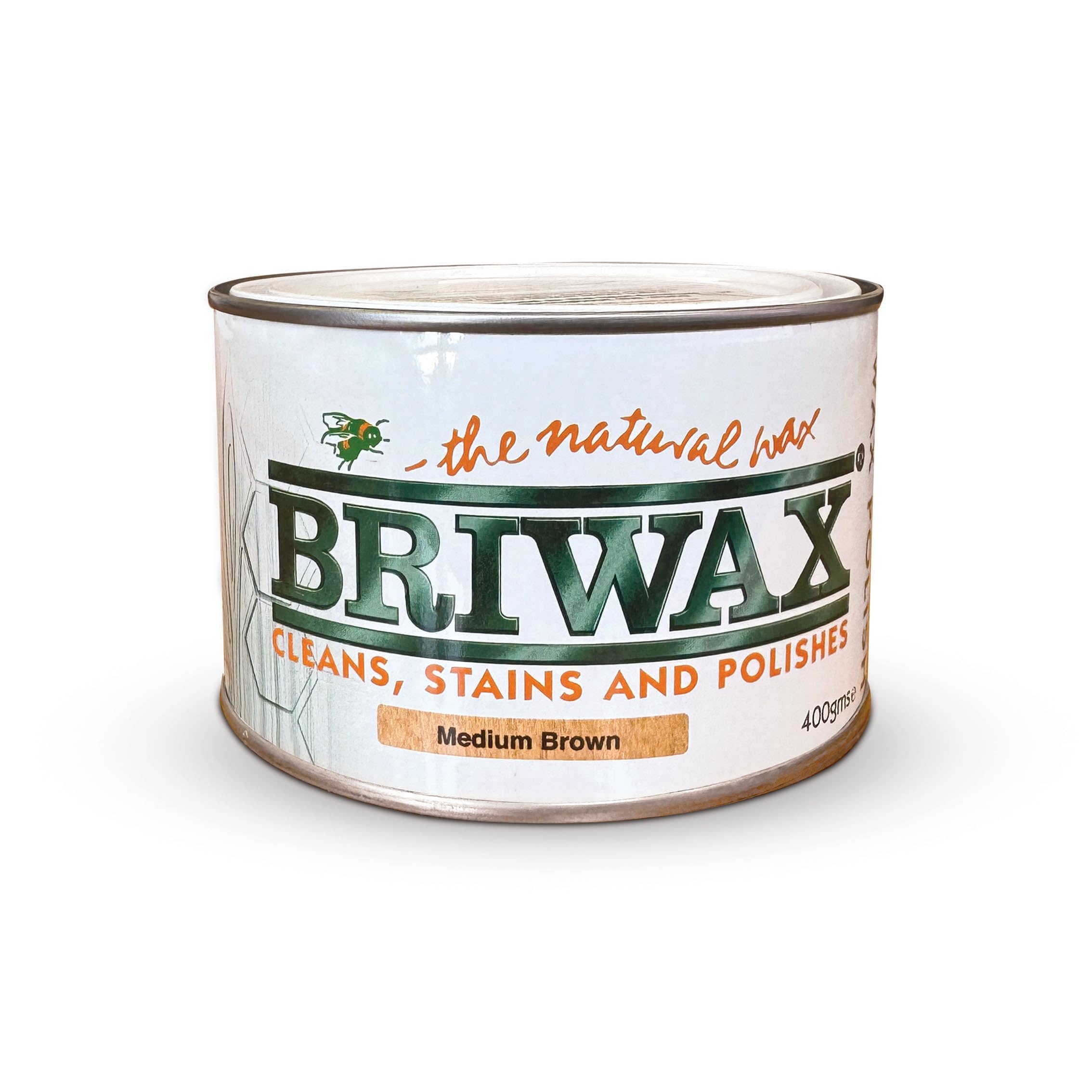 Briwax Wax Polish Medium Brown 200g