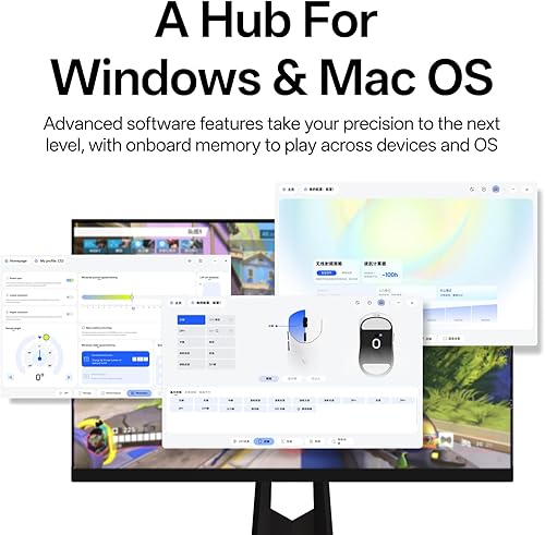 Miniatura 8 de Rapoo Ratón inalámbrico para juegos VT2 MAX, tasa de sondeo inalámbrico real de 8K, peso ligero de 1.87 oz, batería de hasta 750 horas, MCU nórdico