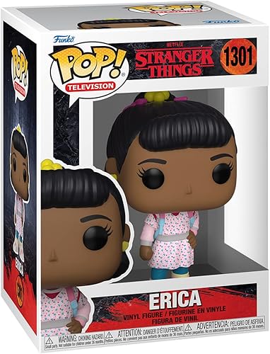 Miniatura 2 de POP Stranger Things - Figura de vinilo de Erica Sinclair Temporada 4 Funko Pop repleta con funda protectora de caja pop compatible multicolor 375