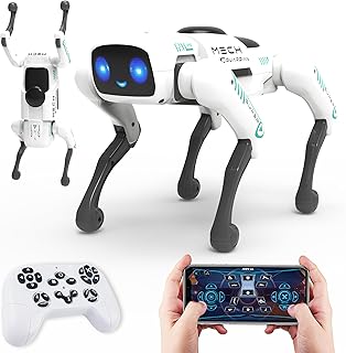 SANCO Smart Robot Dog - Remote Control Robots Pets with APP Programming, Smart and Realistic Robotic Puppy, Interactive Actions and Perform Trick, Ideal Gifts for Kids Boys Adults