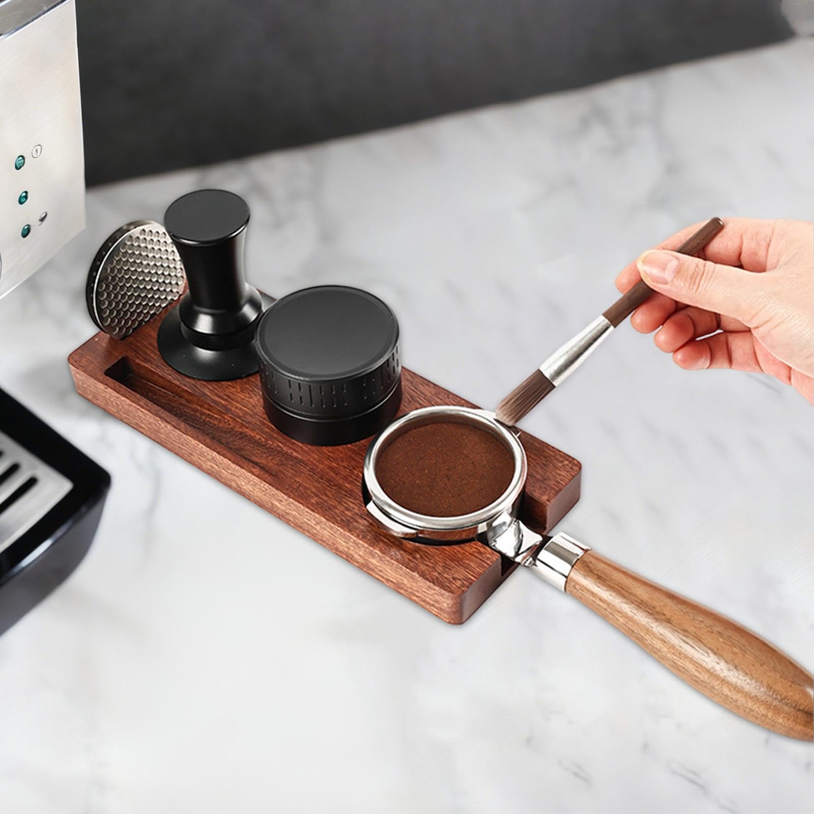 Espresso-Tamper-Station, multifunktionales Aufbewahrungsregal für Kaffeezubehör, Zubehör-Organizer fürs Büro, 58 Mm