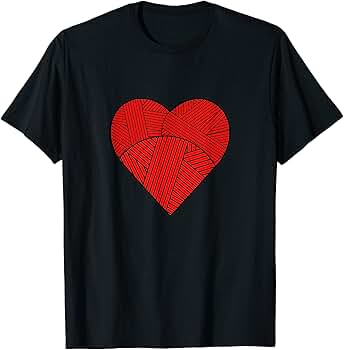 Amazon.com: Red Heart With Yarn T-Shirt : Clothing, Shoes