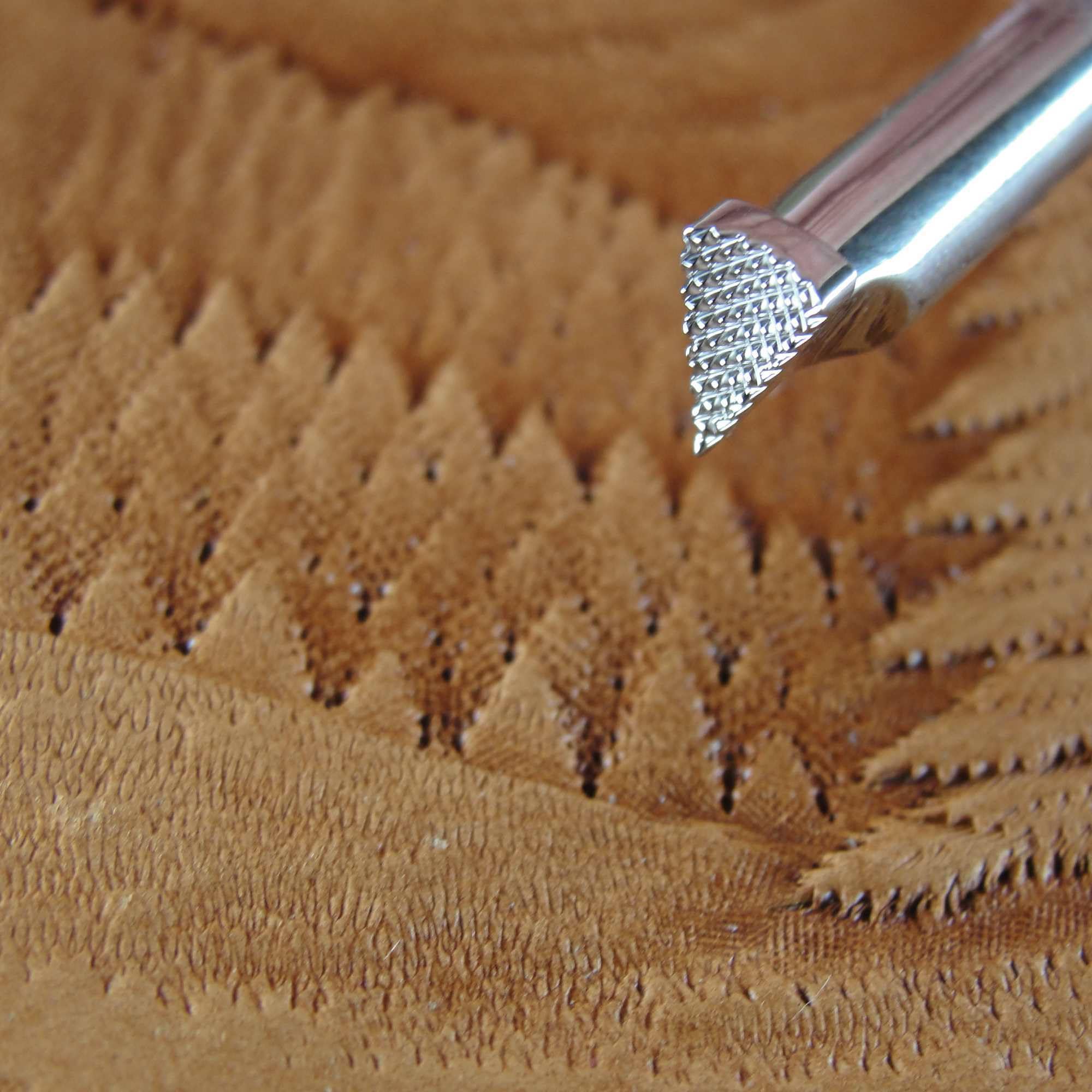Stainless Steel Barry King - Near Trees Pictorial Stamp (Leather Stamping Tools)