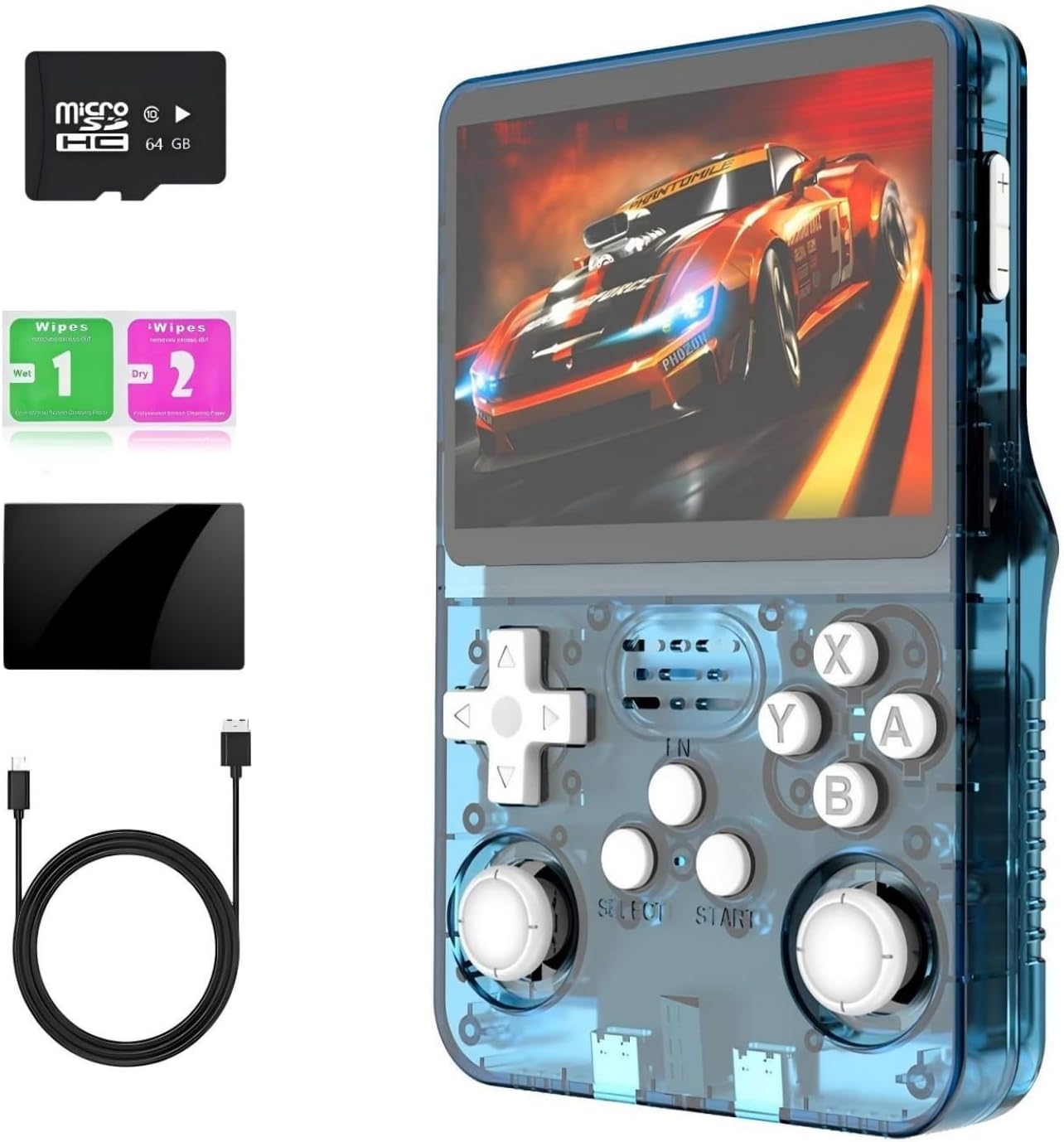 R36s Handheld Game Console and Accessories