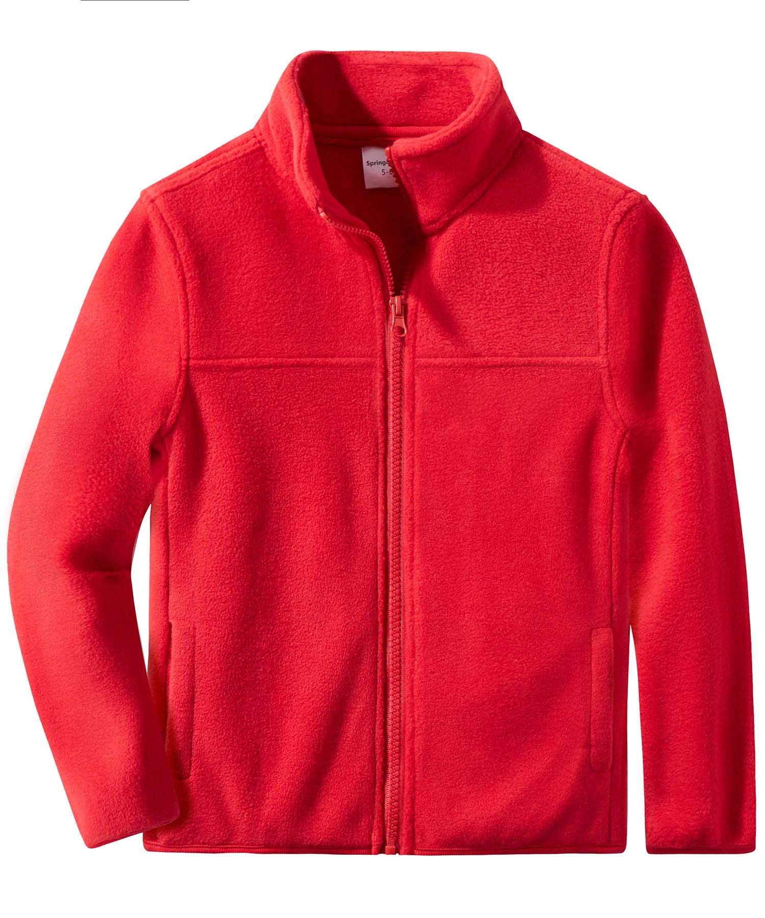 Spring&Gege Chaqueta polar con cremallera completa para niños