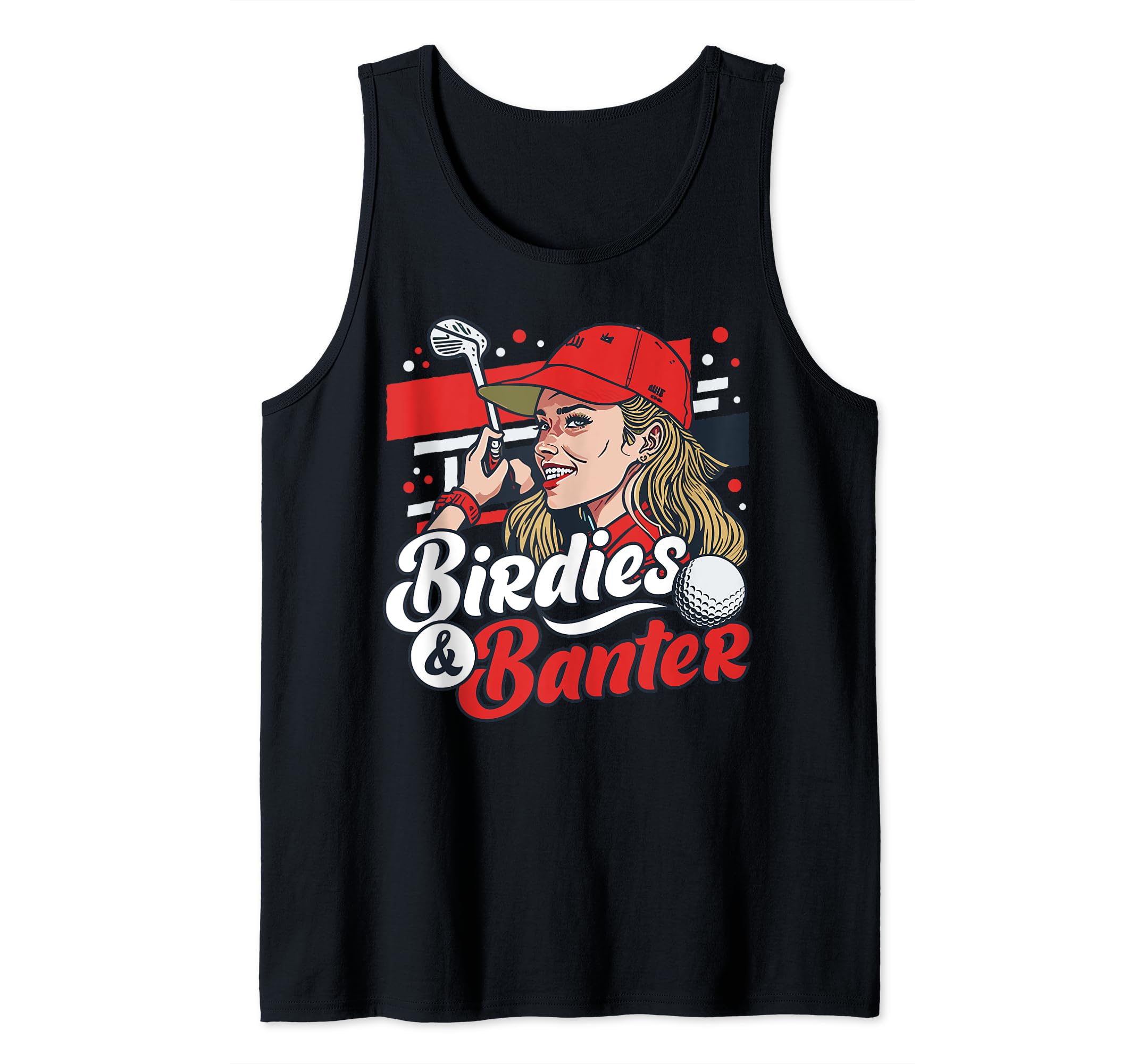 Funny Golf Gag Accessories For Women Gifts UniqueBirdies & Banter - Golf Outfit Clothing For Women Golfing Tank Top