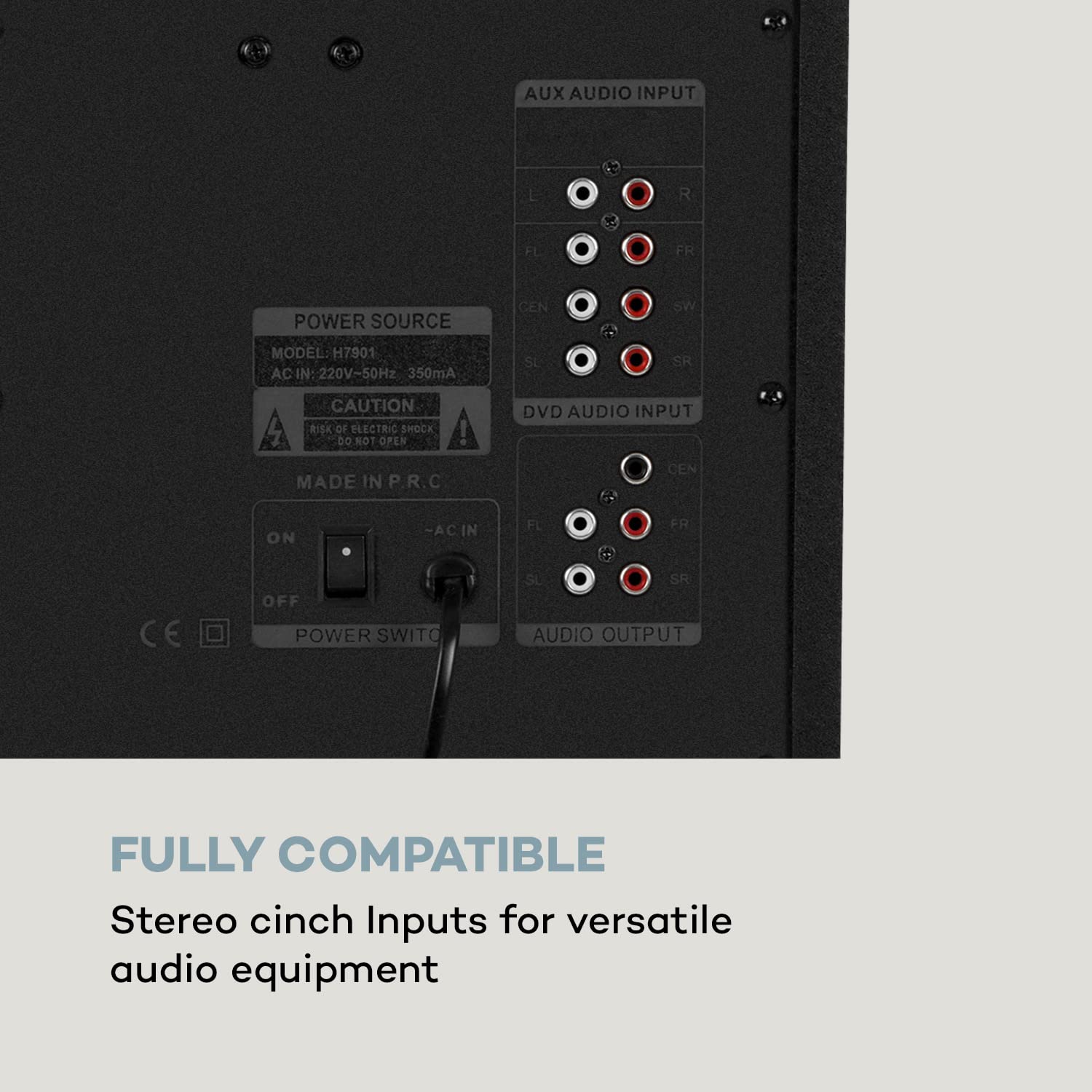 Buy auna Concept 5.1 Surround Sound System, OneSide Subwoofer, Home