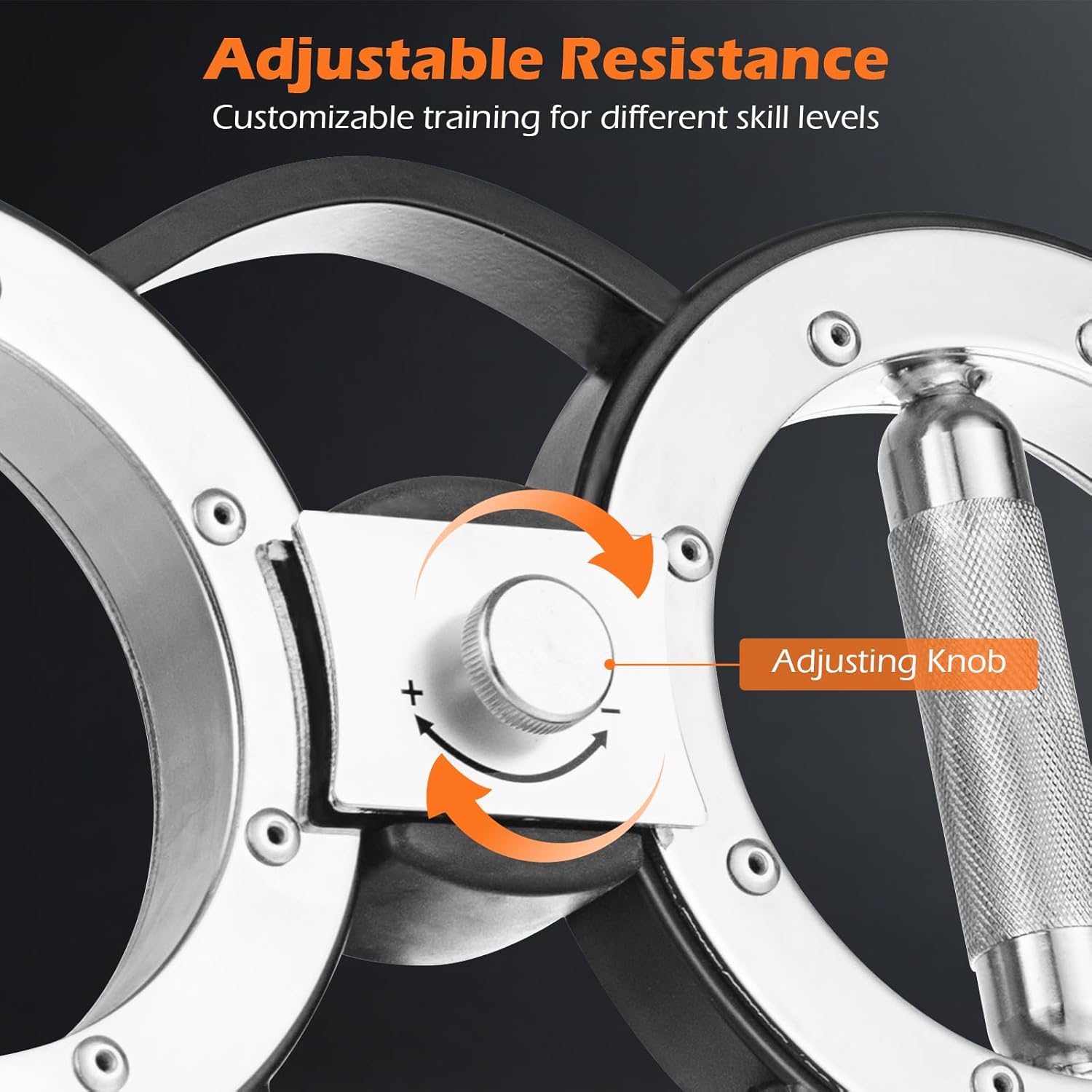 Burn Machine, 360°Spinning Rotator Forearm Exerciser with Adjustable Resistance, 12 LBS Arm Workout Equipment for Men & Women, Upper Body Strength Trainer for Chest Shoulder Biceps