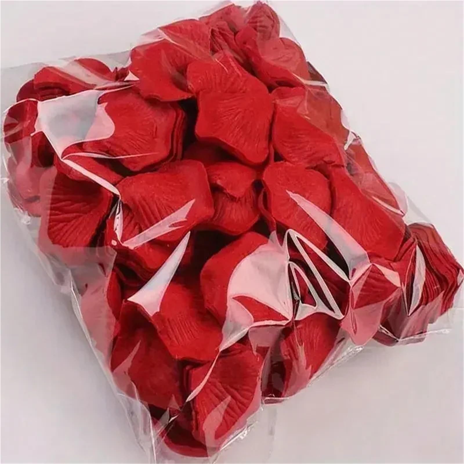 Künstliche Rosenblätter Künstliche gefälschte Rosenblätter Simulation Seide rote Rosen Blütenblatt for Hochzeitsdekoration für die Party