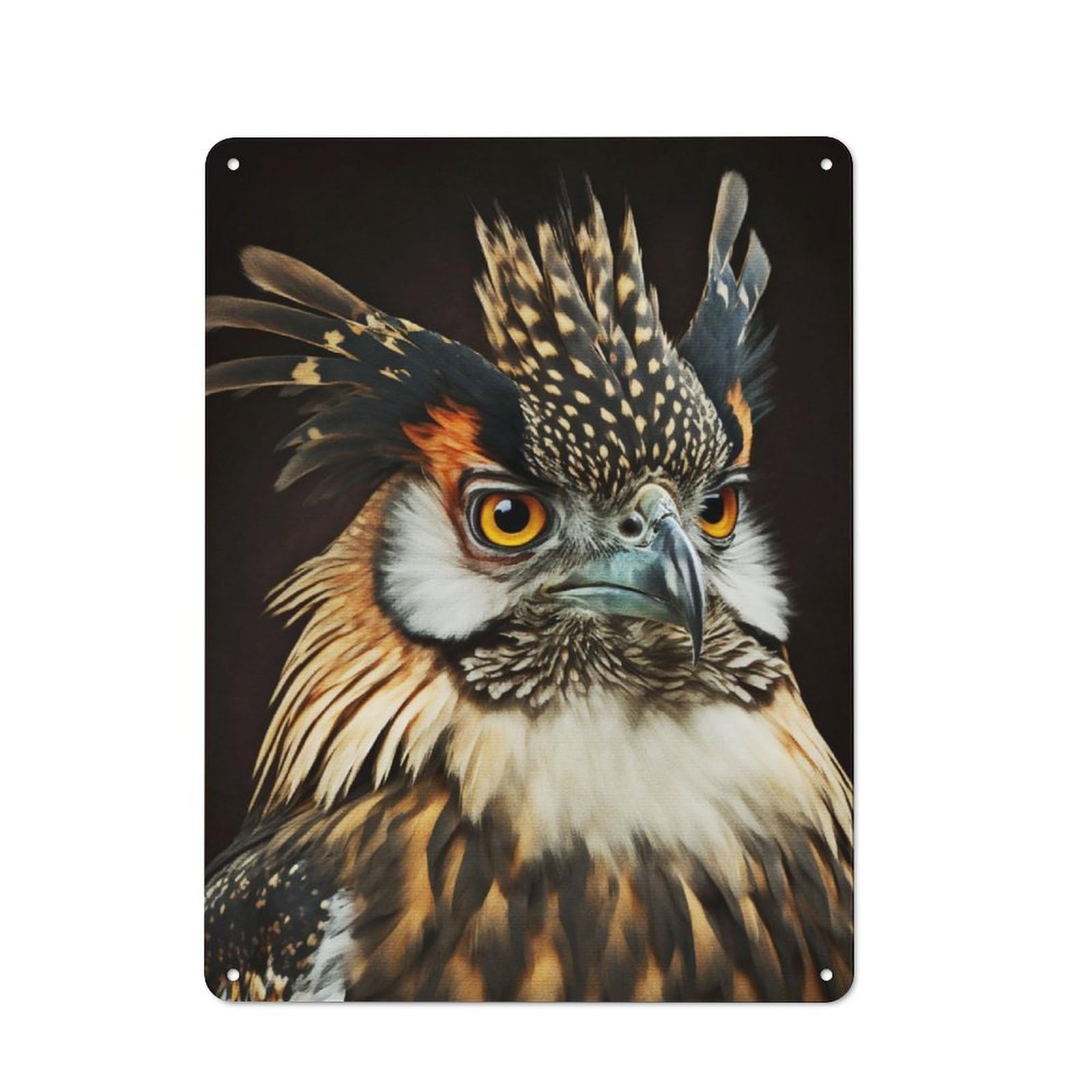 Junmoney Portrait Birds Tin Sign 40X30cm With For Workshop Wall, Vintage Decor, For Metal Sign Collectors, For Garage And Workshop Walls