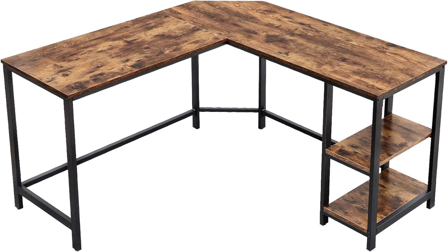 The Urban Port L-Shape Computer Desk, top-down view