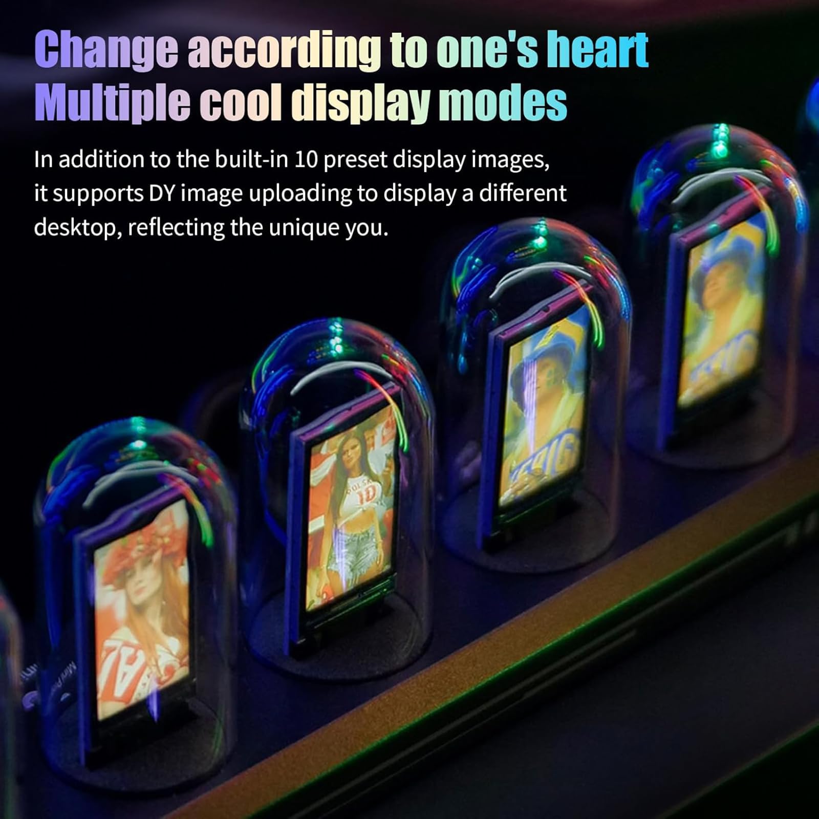 LED Nixie Clock Zegar z lampą rurową 3 tryby świecenia DIY zdjęcia pamięć po wyłączeniu dekoracja domu
