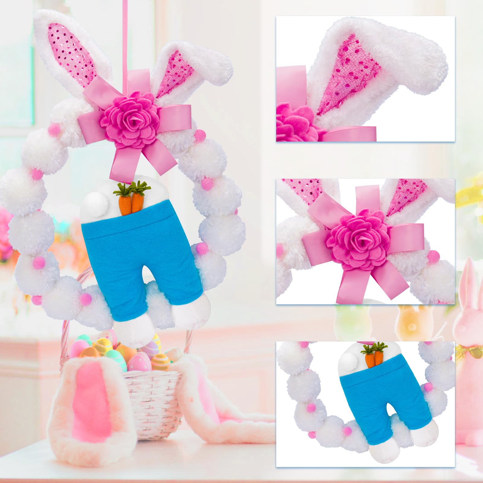 Kaninchen Schlüsselanhänger, stilvolles Kaninchen Hängeornament, Hasen Schlüsselanhänger, personalisierbare Accessoires, weicher Stoffanhänger, perfektes Ostergeschenk
