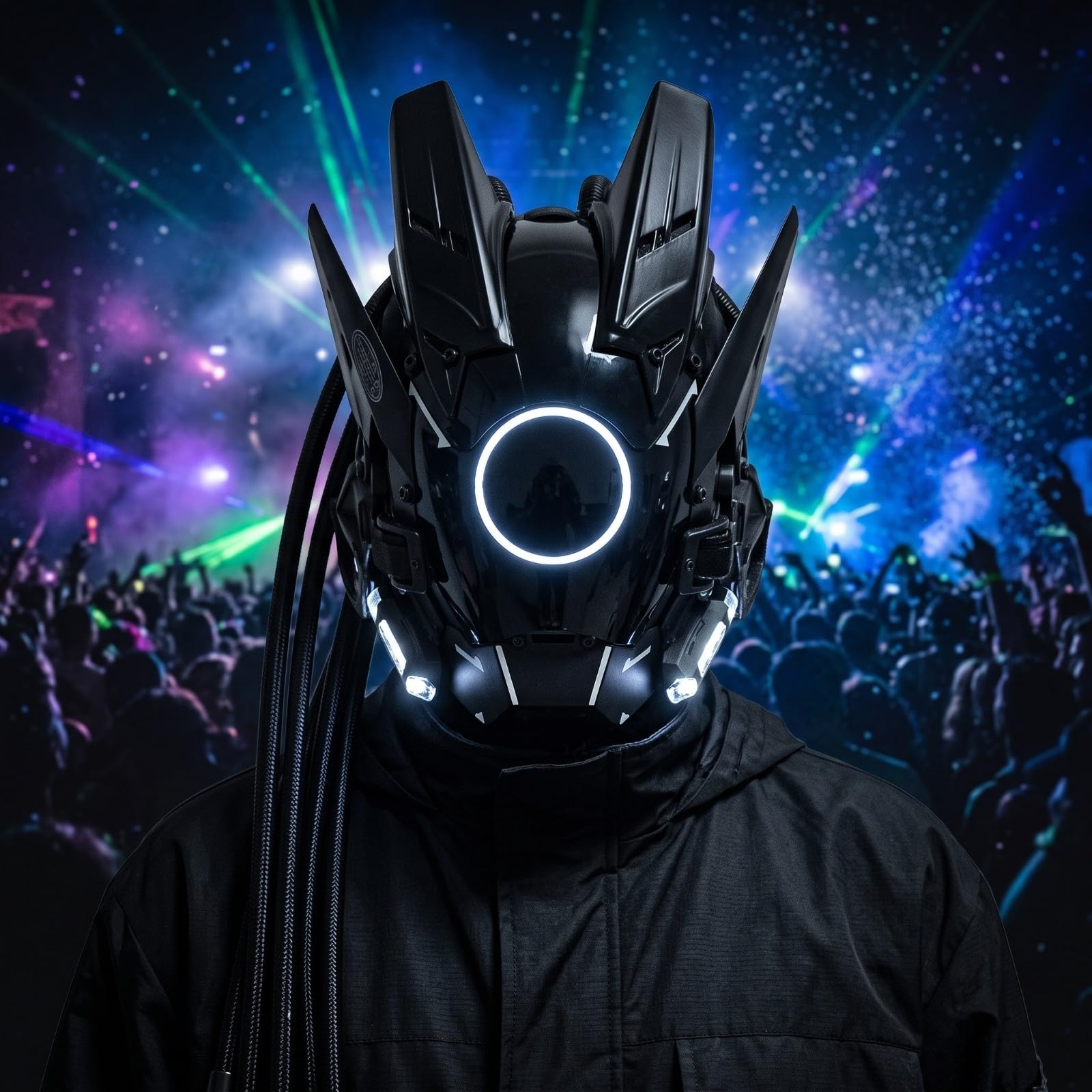 Glänzend Vollgesichtsmaske, Runder