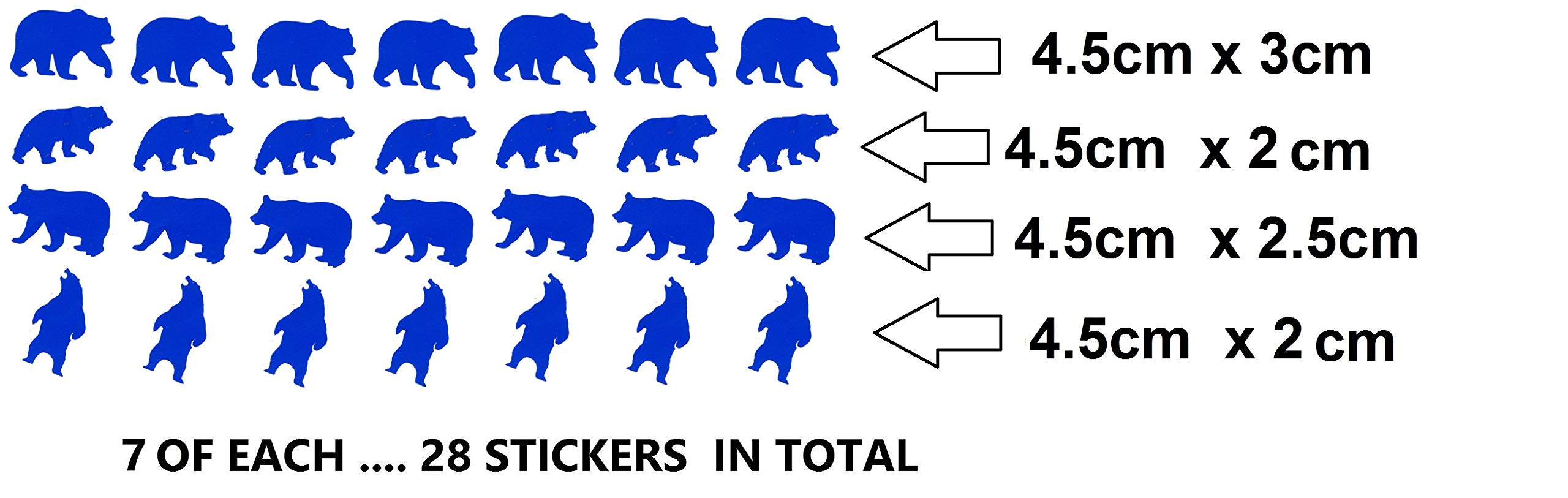 Bear Collection (Bear Vinyl Stickers Blue)