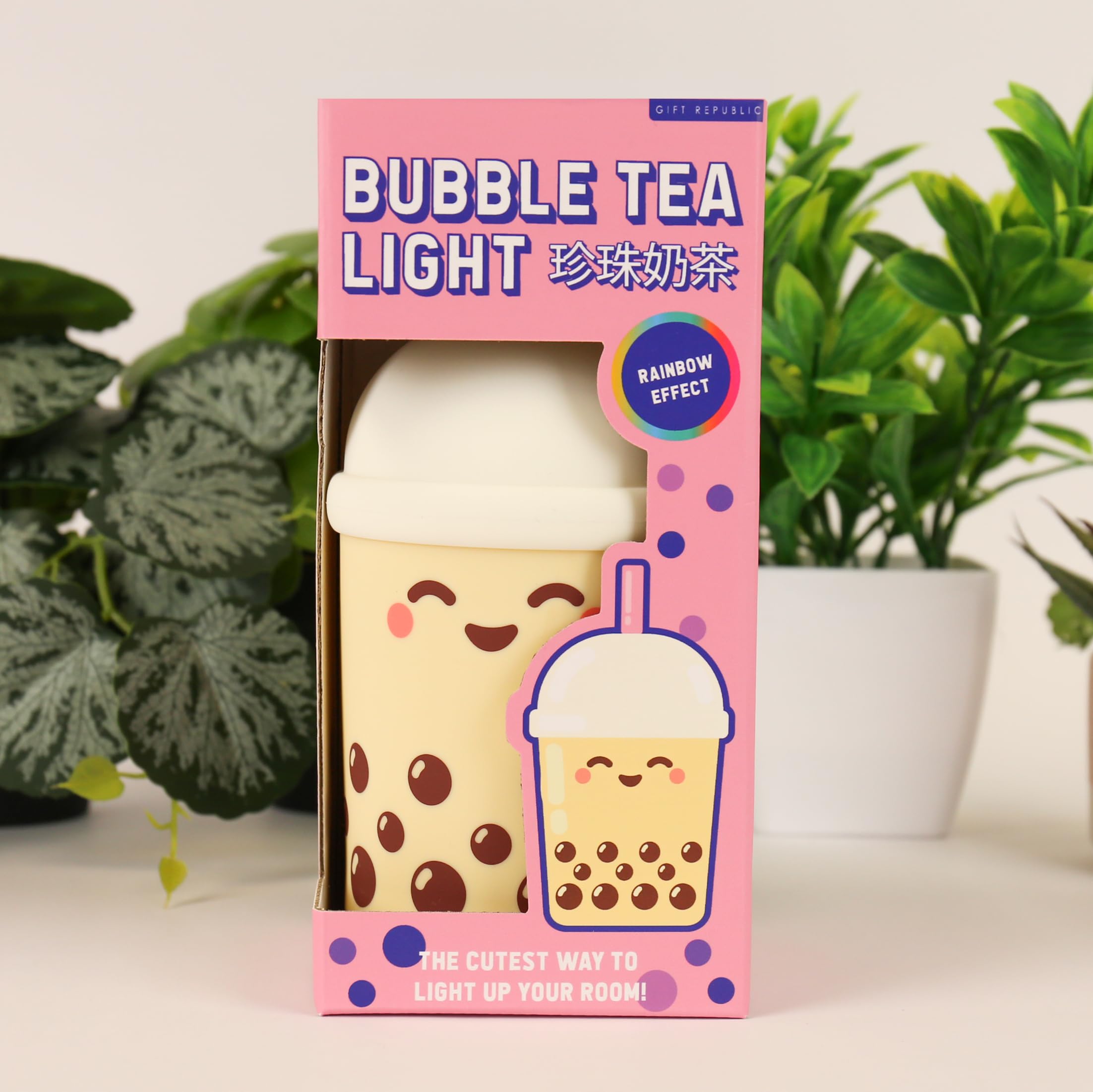 Gift Republic Girls Bubble Tea Light -Soft-Touch Colour-Changing - 