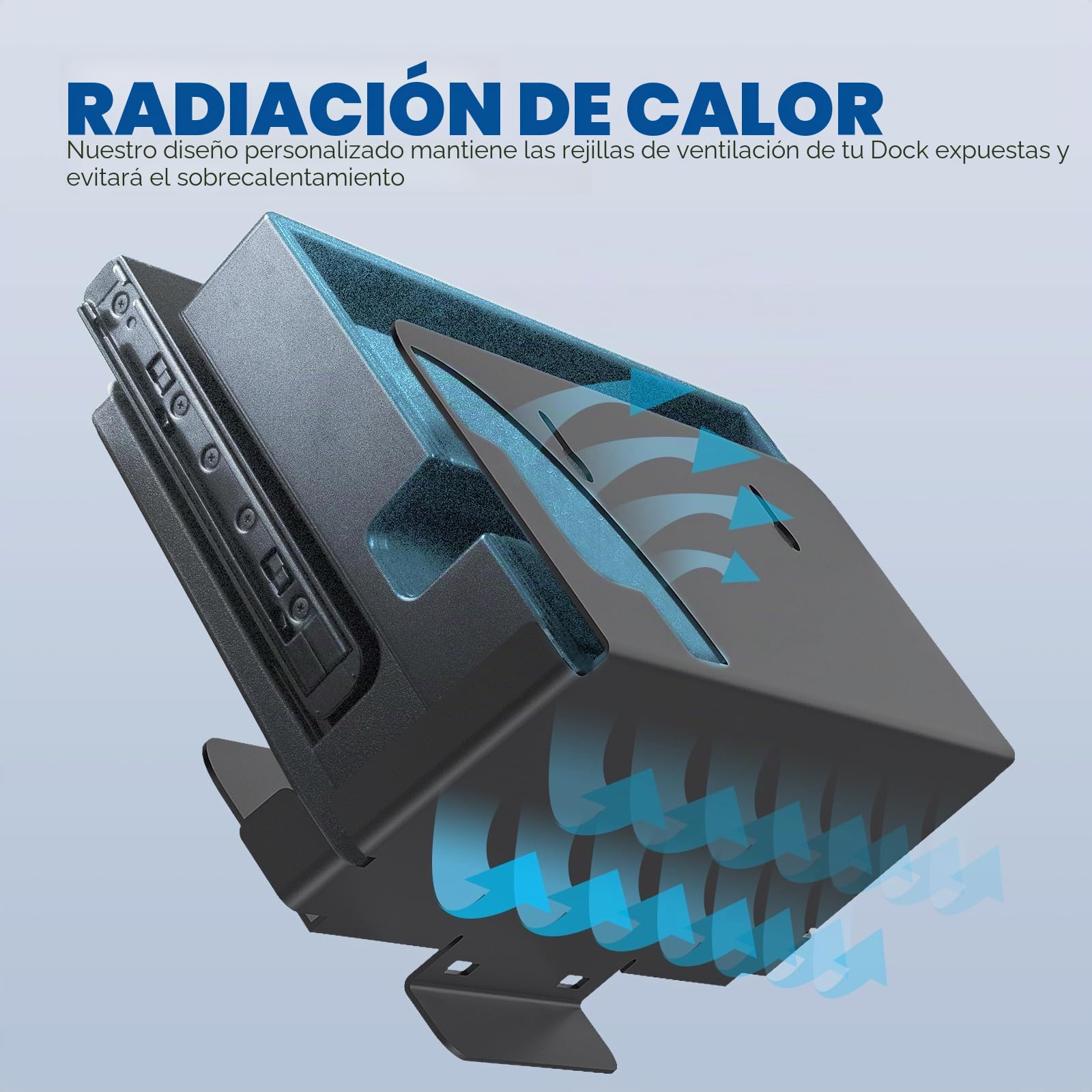 GZW-Shop Soporte de Pared Compatible con para Nintendo Switch y NS OLED, Placa de Metal Engrosado de Alta Resistencia, Metálico Accesorios Soporte Vertical con Rejillas de Ventilación