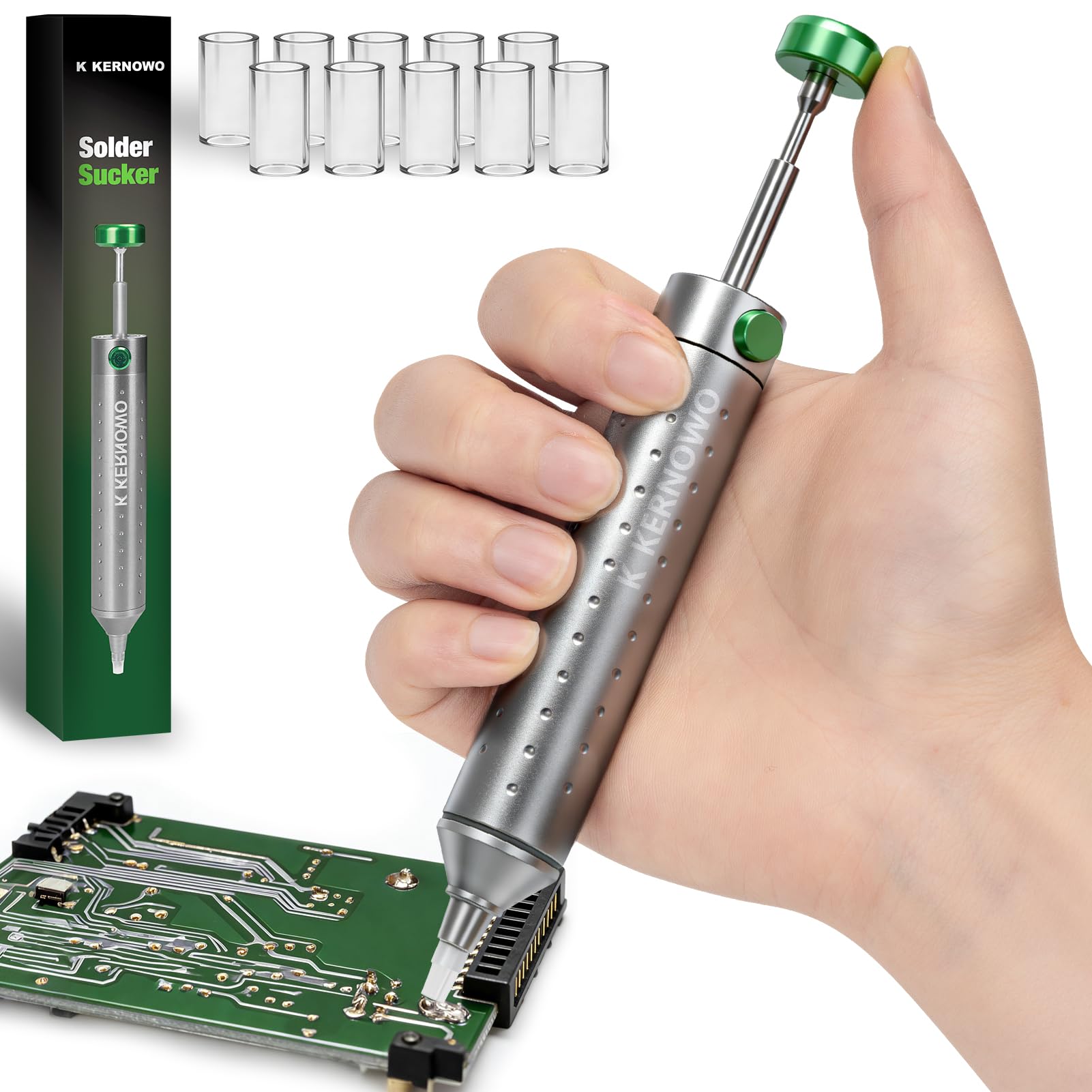 Herramienta de desoldadura para ingenieros ideal para reparar placas y cambiar componentes