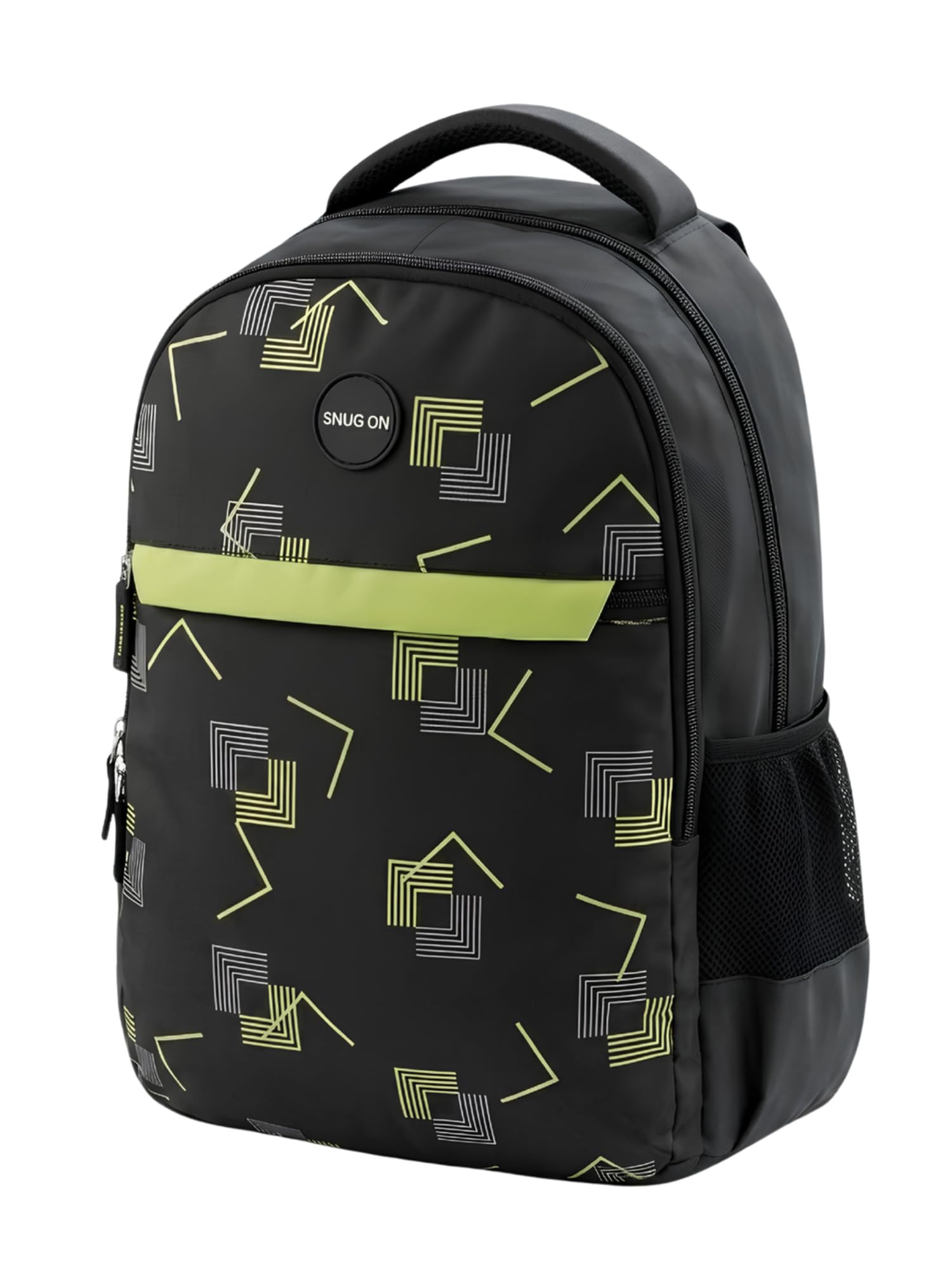 Printed Backpack for School, Office & College | Polyester Turquoise Tuition Case for Adults| Comfortable Bags for Girls & Boys | Carry-On with Bottle Holder Pocket - 2 Main Compartments-image-43