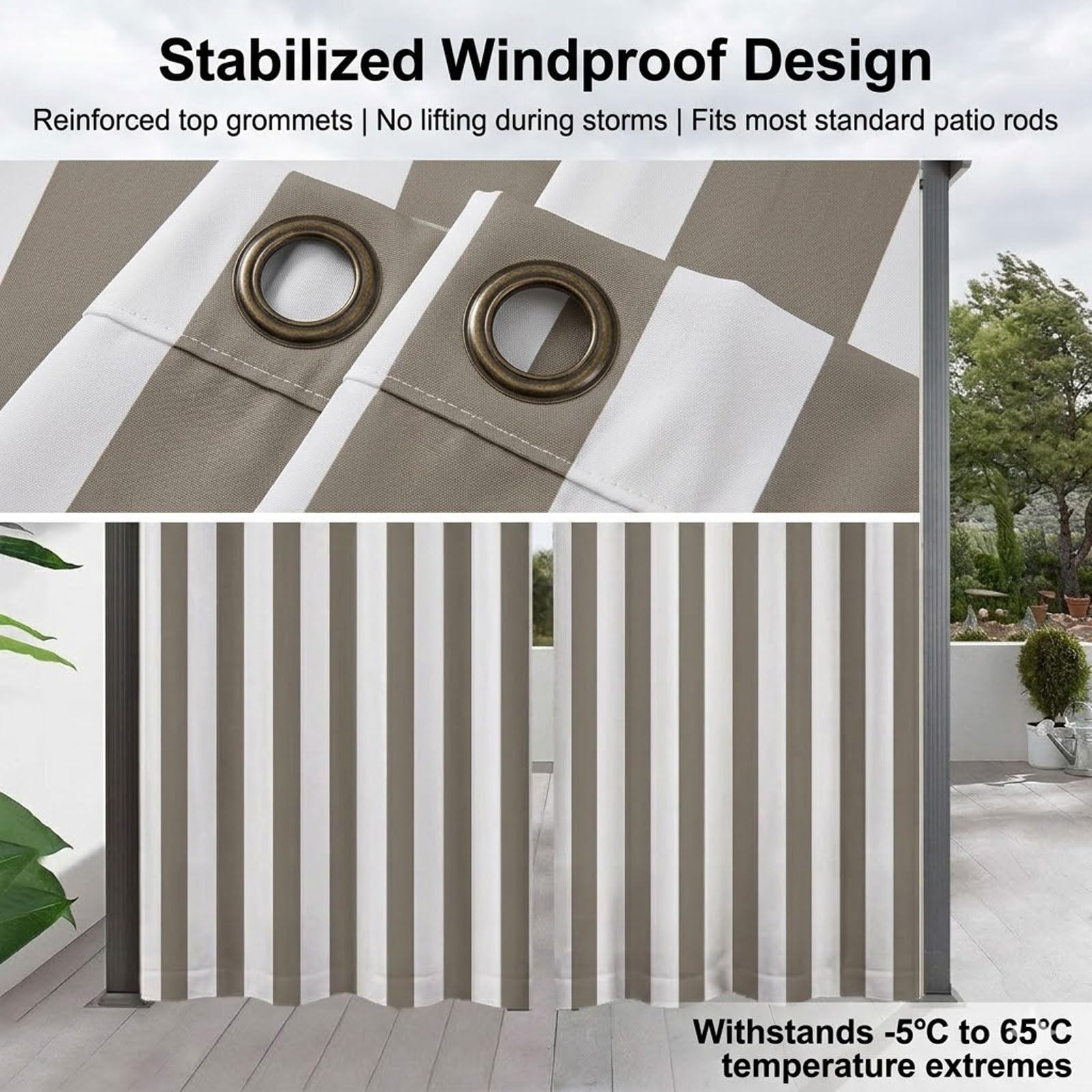 Wodoodporne panele chroniące przed promieniowaniem UV na zewnątrz - wiatroszczelne paski 2-panelowy zestaw na balkon basen domek - czerwone zasłony ogrodowe 199 cm x 200 cm