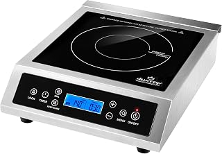 Duxtop 1800W Professional Portable Induction Cooktop - Countertop Burner with Sensor Touch LCD, 20 Temp Levels, Stainless Steel