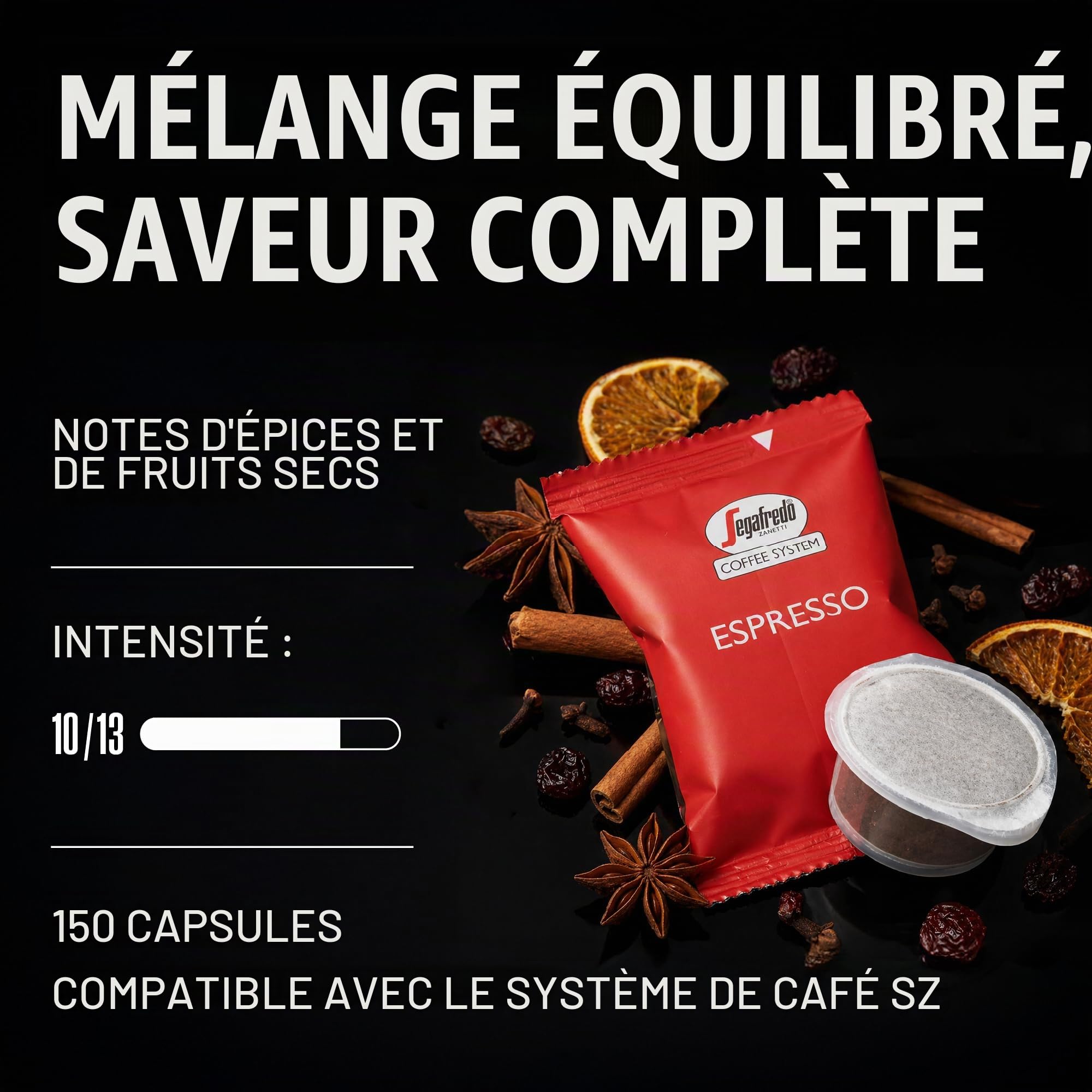 Segafredo Espresso Capsules 150 X 6g