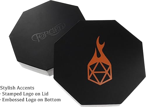 Miniatura 5 de Forged Dice Co. Redondel para dados Charola para tirar y guardar dados Compatible con todos los juegos de dados, D&D y RPG
