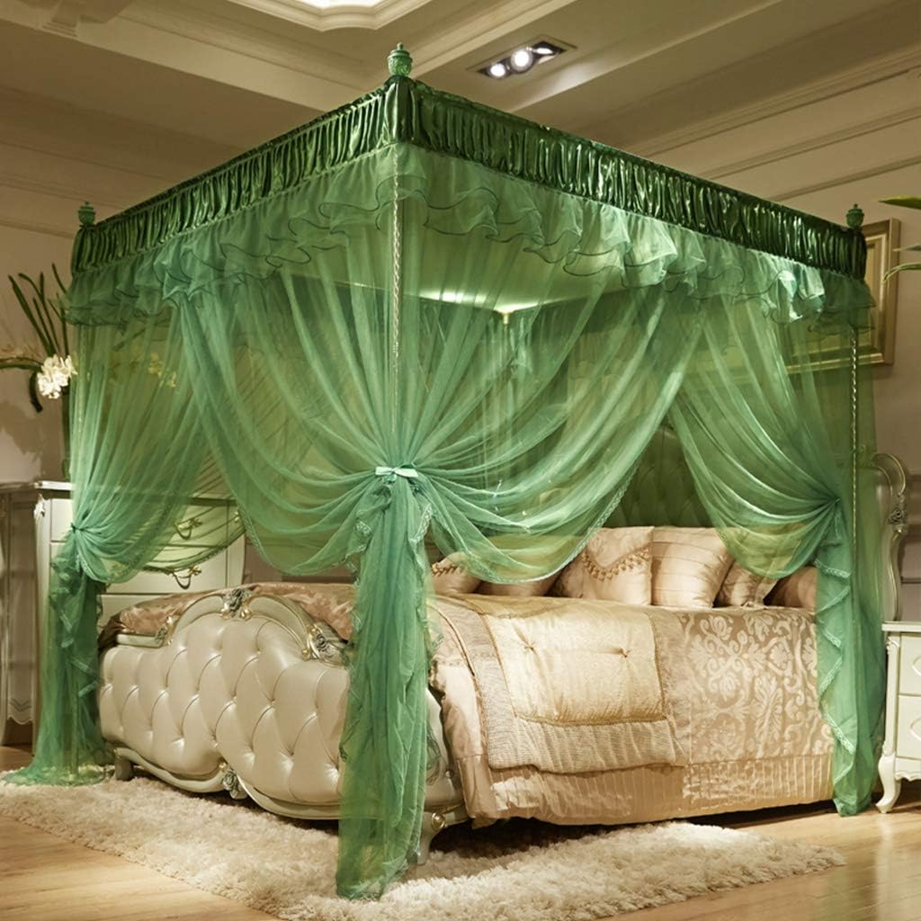 Obokidly Mosquito Canopy Net for Bed Luxury Canopy Netting 4 Corners Post Bed